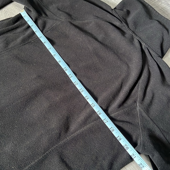 Y2K Calvin Klein Fleece Jacket Women’s sz XL Black Full Zip Pockets Performance - Picture 9 of 10